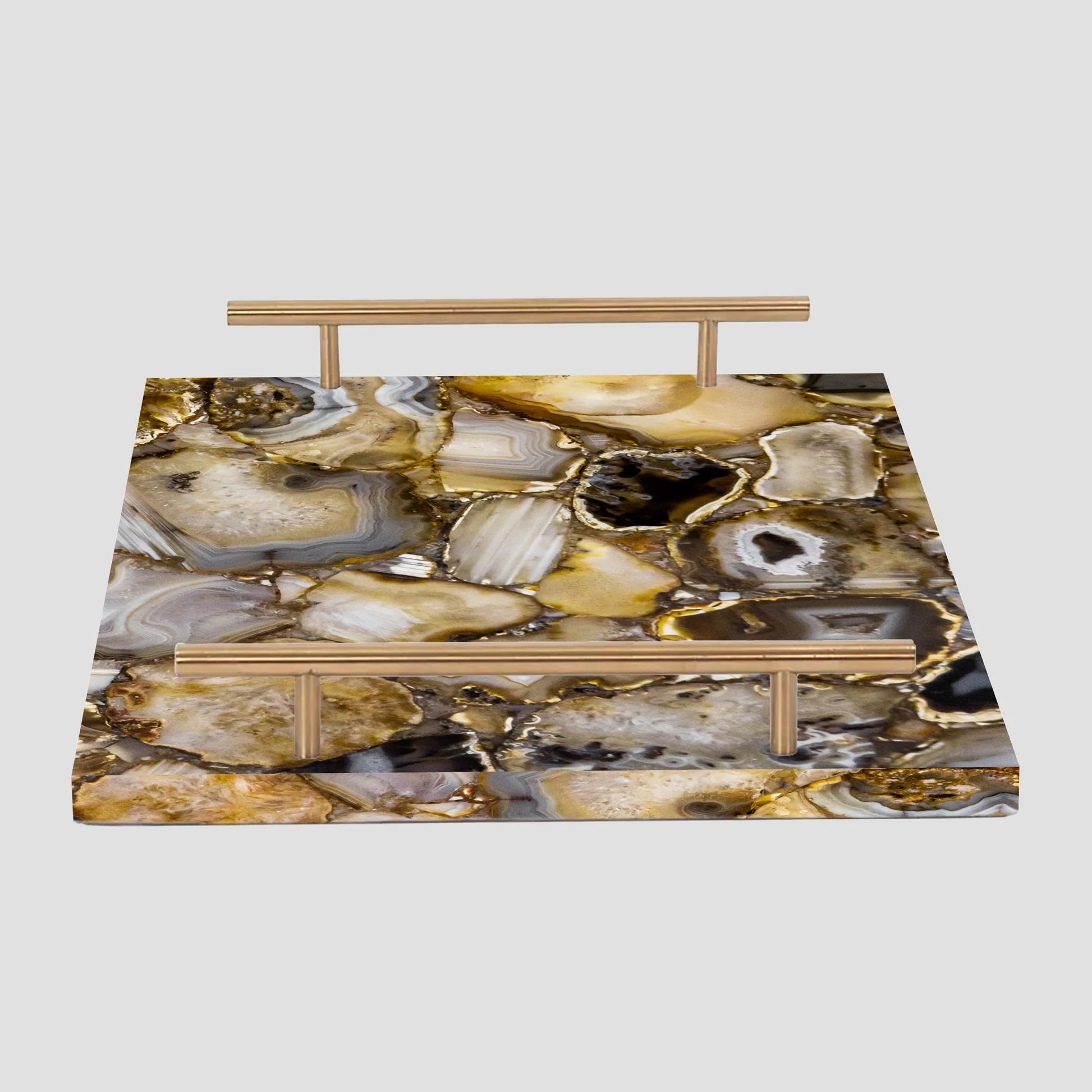 Brown Agate Serving Tray