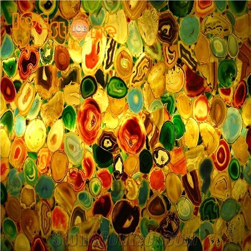 Multi Color Agate Slab